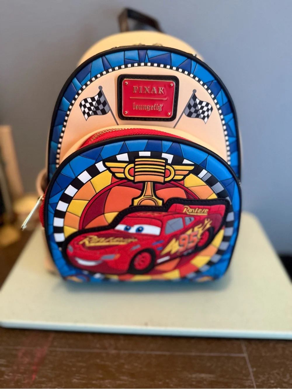 Loungefly Lightning McQueen stain glass